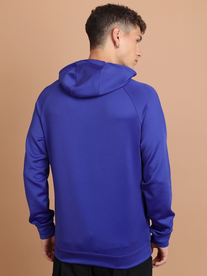 Highlander Men Blue Hood Pullover Sweatshirts 