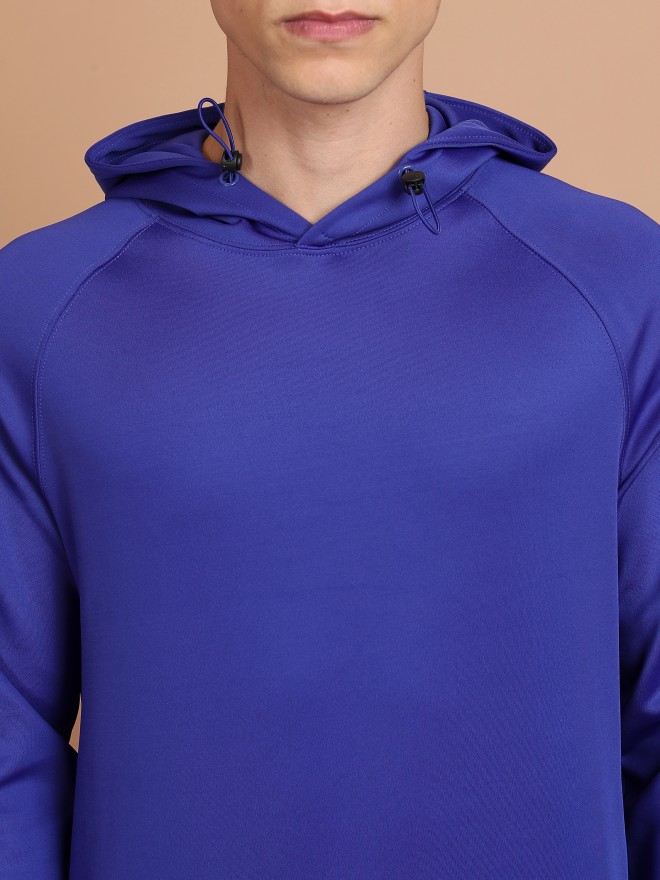 Highlander Men Blue Hood Pullover Sweatshirts 