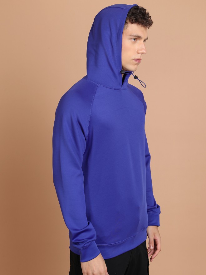 Highlander Men Blue Hood Pullover Sweatshirts 