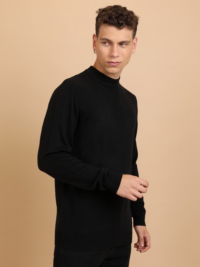 Buy Highlander Black High Neck Sweater for Men Online at Rs.579 - Ketch