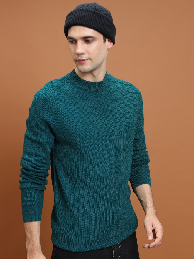 Buy Highlander Green Turtle Neck Sweater for Men Online at Rs.697 - Ketch