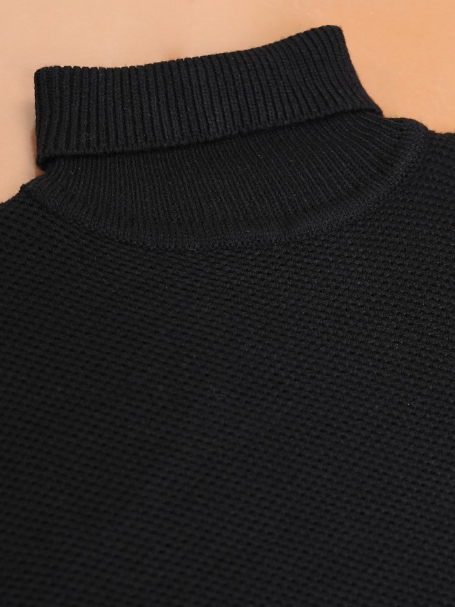 Buy Highlander Black Turtle Neck Sweater for Men Online at Rs.971 - Ketch
