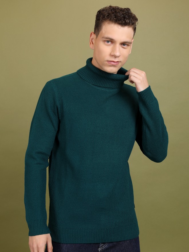 Buy Highlander Green Turtle Neck Sweater for Men Online at Rs.971 - Ketch