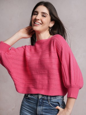 Women Self Design Sweaters