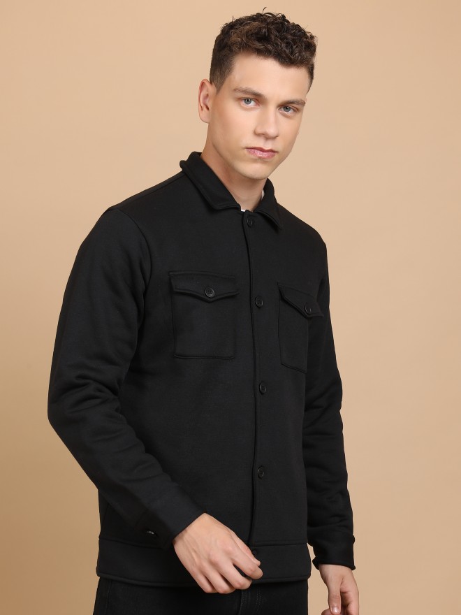 Buy Highlander Black Shirt Collar Sweatshirts for Men Online at Rs.509 ...