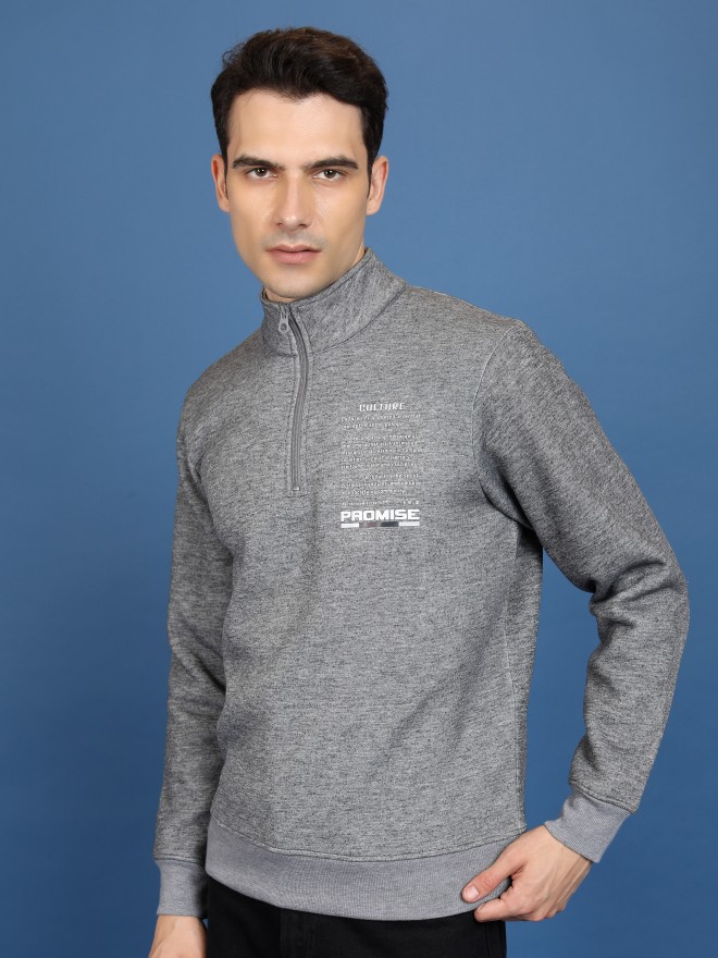 Buy Highlander Grey High Neck Sweatshirts for Men Online at Rs.491 - Ketch