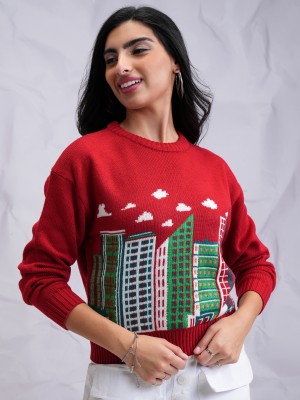 Women Printed Sweaters 