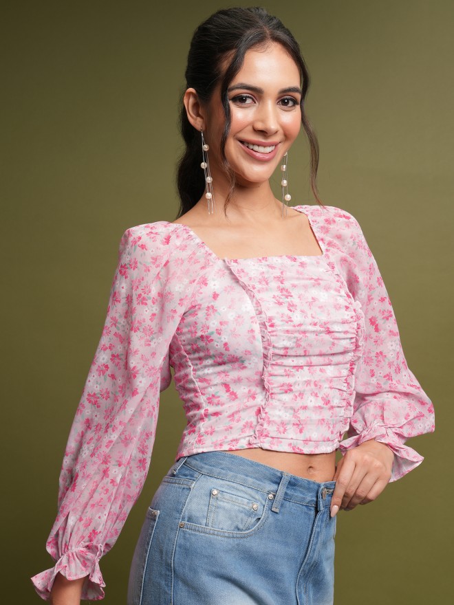 Buy Tokyo Talkies Pinkmulti Printed Regular Top For Women Online At Rs479 Ketch 3406