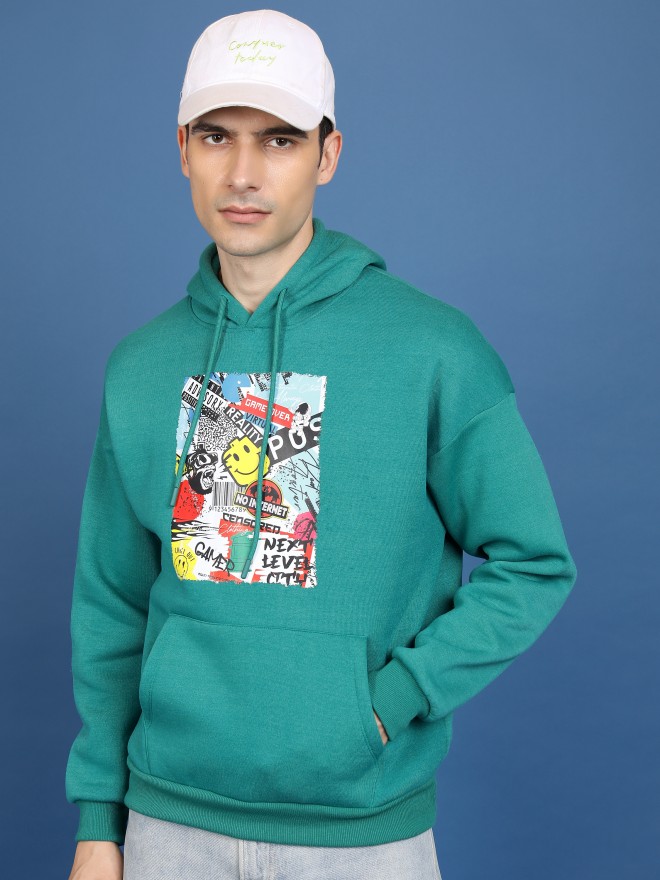 Buy Highlander Green Hood Sweatshirts for Men Online at Rs.637 - Ketch