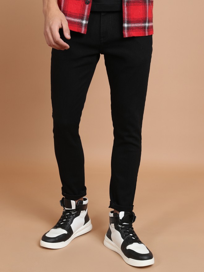 Buy Highlander Black Skinny Fit Stretchable Jeans for Men Online at Rs ...