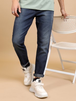 Mens Jeans STRAIGHT LEG REGULAR FIT PLAIN BLUE DENIM JEANS ALL WAIST &  SIZES