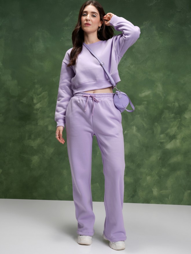 Tokyo Talkies Women Purple Co-Ords