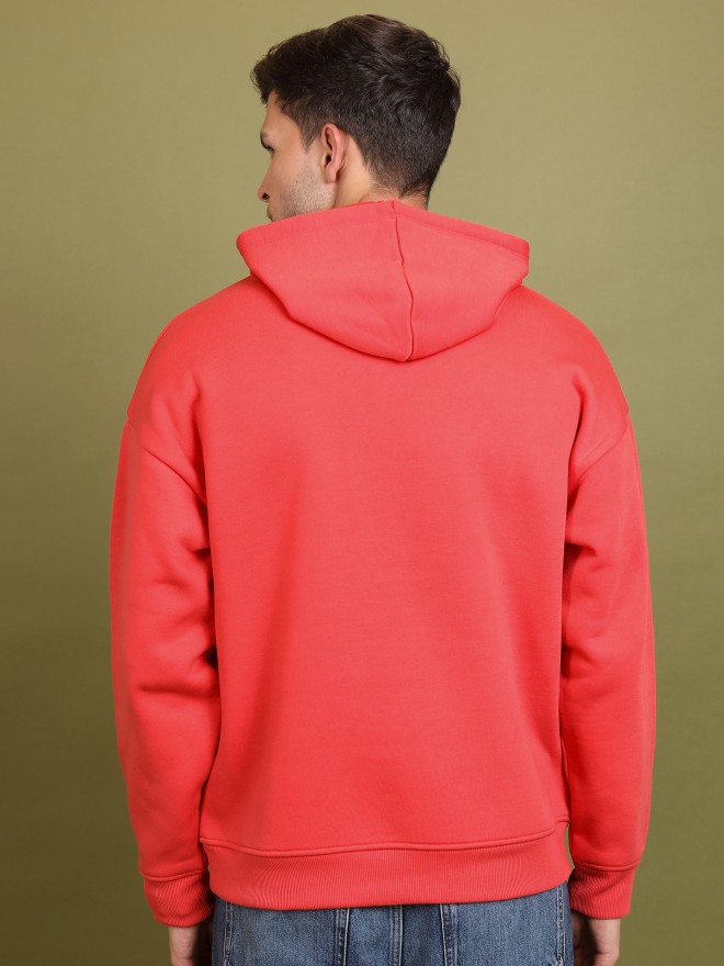 Highlander Men Red Hood Pullover Sweatshirts 