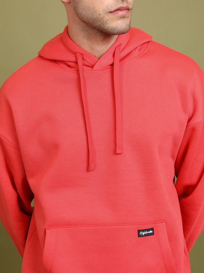 Highlander Men Red Hood Pullover Sweatshirts 