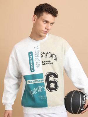 Buy Highlander White Melange Round Neck Oversized Fit Sweatshirt for Men  Online at Rs.474 - Ketch