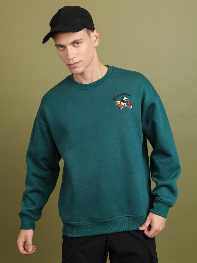 Buy Ketch Green Round Neck Sweatshirt for Men Online at Rs.569 - Ketch