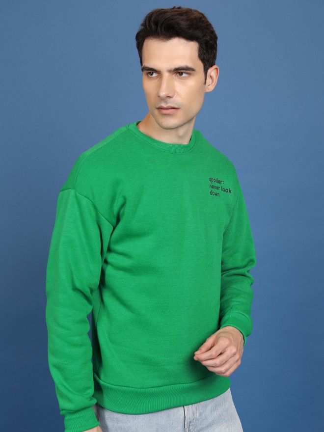 Buy Highlander Green Round Neck Sweatshirts for Men Online at Rs.479 - Ketch