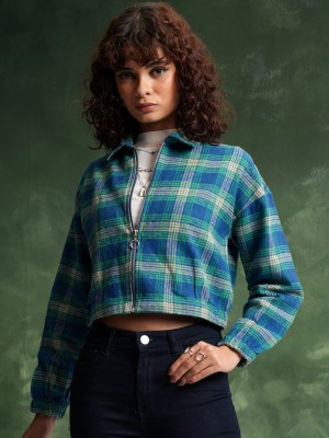 Women Checked Jackets 