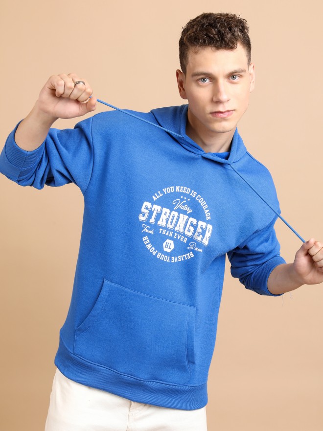 Buy Highlander Blue Hoodie Sweatshirt for Men Online at Rs.580 - Ketch