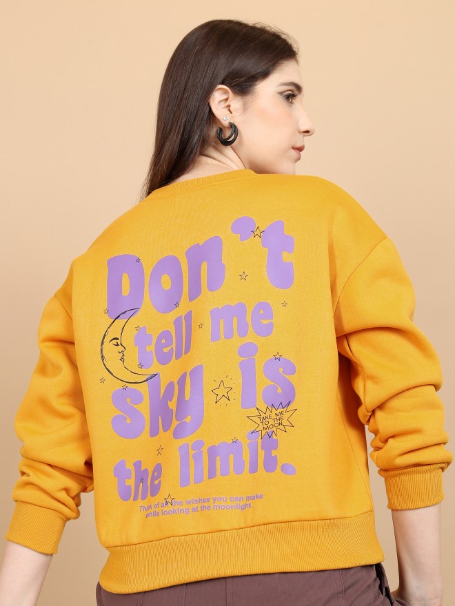 Yellow sweatshirt 2025 near me