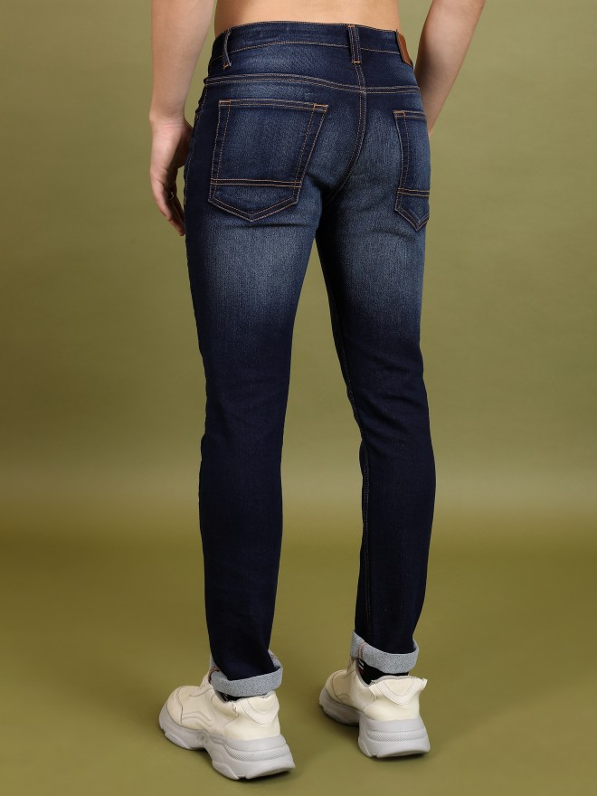 Buy Highlander Indigo Skinny Fit Stretchable Jeans for Men Online at Rs.565  - Ketch