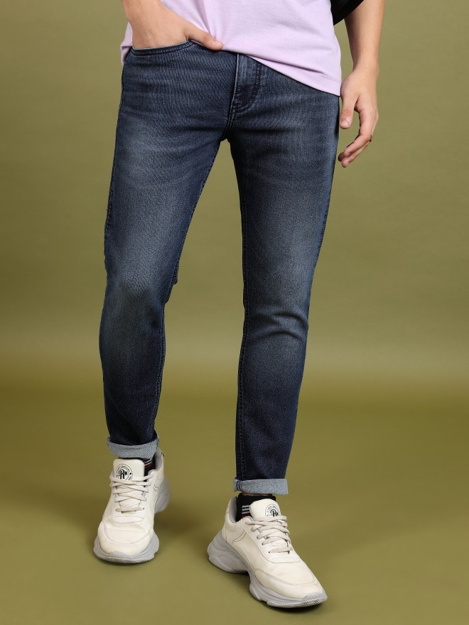 Buy Highlander Indigo Slim Fit Stretchable Jeans for Men Online at Rs ...