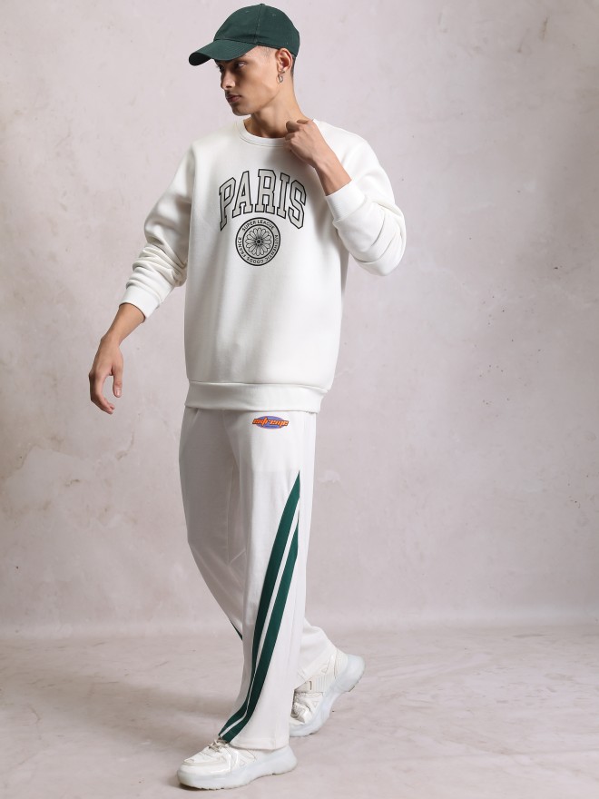 Plus Size Cotton Track Pants - Relaxed Fit Lounge Pants at Rs