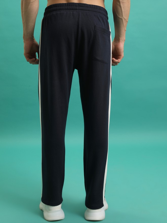 Highlander Men Navy Blue Relaxed Fit Track Pants 