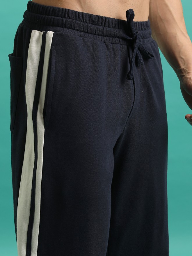 Highlander Men Navy Blue Relaxed Fit Track Pants 