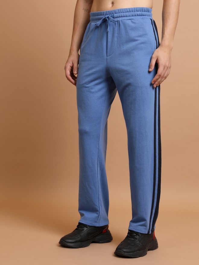 Highlander Men Blue Relaxed Fit Track Pants 