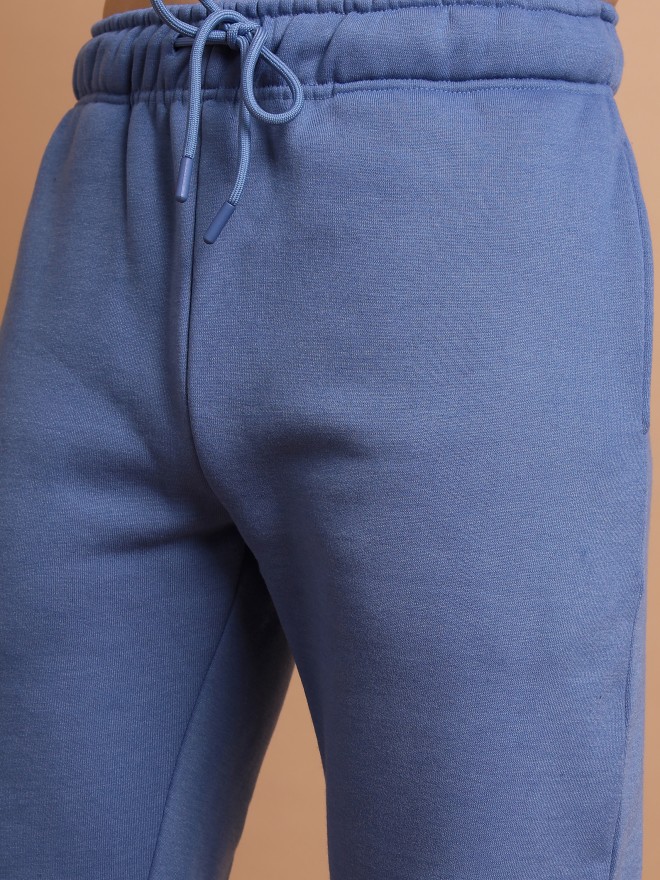 Buy Highlander Blue Slim Fit Solid Joggers for Men Online at Rs.467 - Ketch