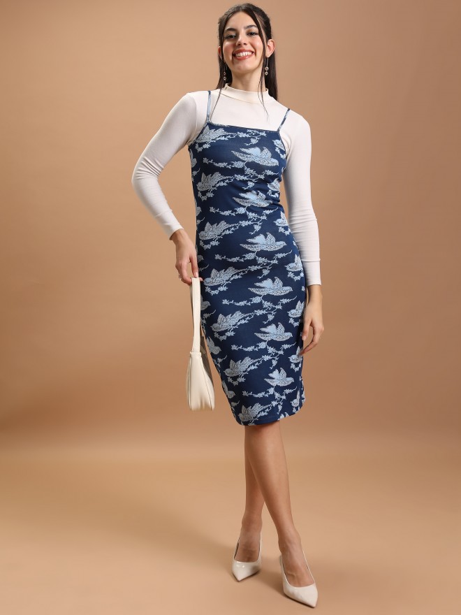 Amazon.com: ThusFar Women Sexy Off Shoulder Long Sleeve Geometric Printed  Bodycon Maxi Dress Evening Gown Slim Long Dress Blue S : Clothing, Shoes &  Jewelry