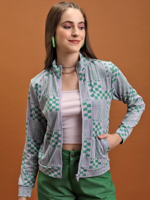 Women Self Design Jackets 