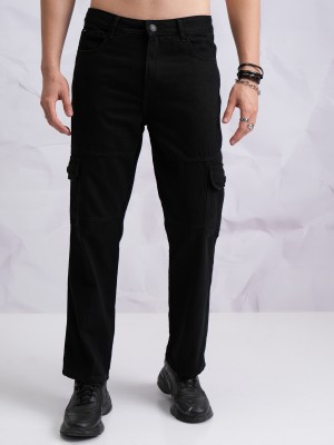 Buy Highlander Black Relax Baggy Cargo Jeans for Men Online at Rs.780 -  Ketch