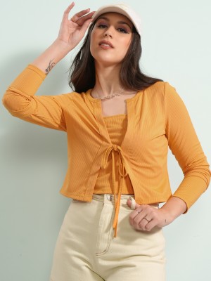 Women Top With Cardigan Co-Ords