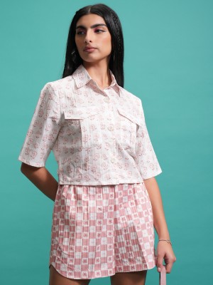 Women Shirt With Shorts Co-Ords