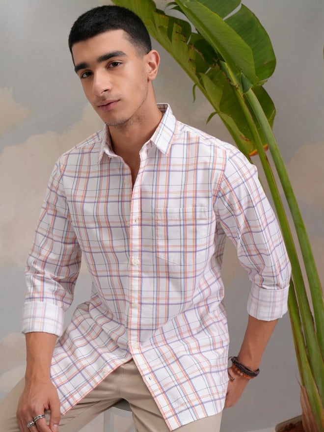 Buy Highlander Multi Checked Slim Fit Casual Shirt for Men Online at Rs ...