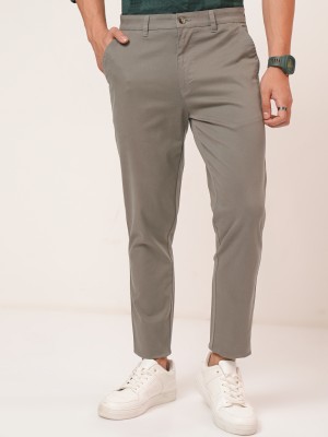 Men Tapered Fit Casual Trousers Chinos 