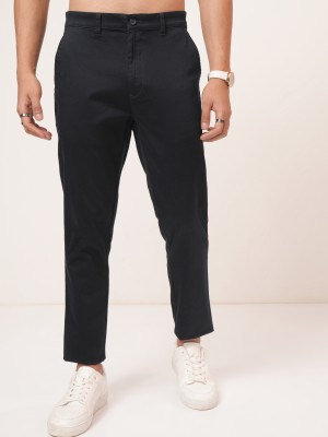 Men Tapered Fit Casual Trousers Chinos 