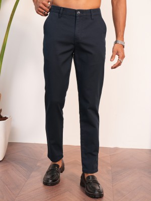 Men Regular Fit Casual Trousers Chinos 