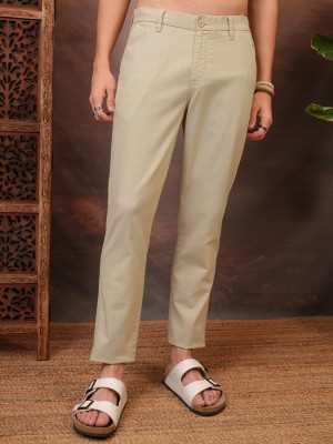 Men Slim Fit Casual Trousers Chinos 