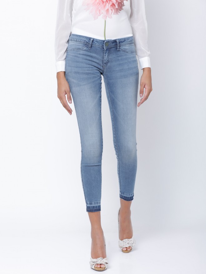 Buy Tokyo Talkies Blue Super Skinny Fit Stretchable Jeans For Women Online At Rs Ketch