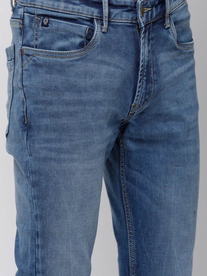 Buy Locomotive Blue Slim Fit Stretchable Jeans for Men Online at Rs ...