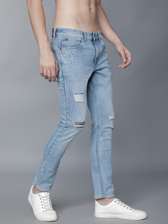 light blue slim fit jeans