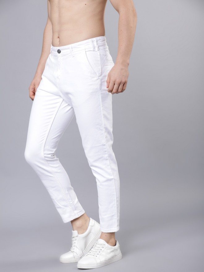 Buy Highlander White Slim Fit Jeans for Men Online at Best Price - Ketch