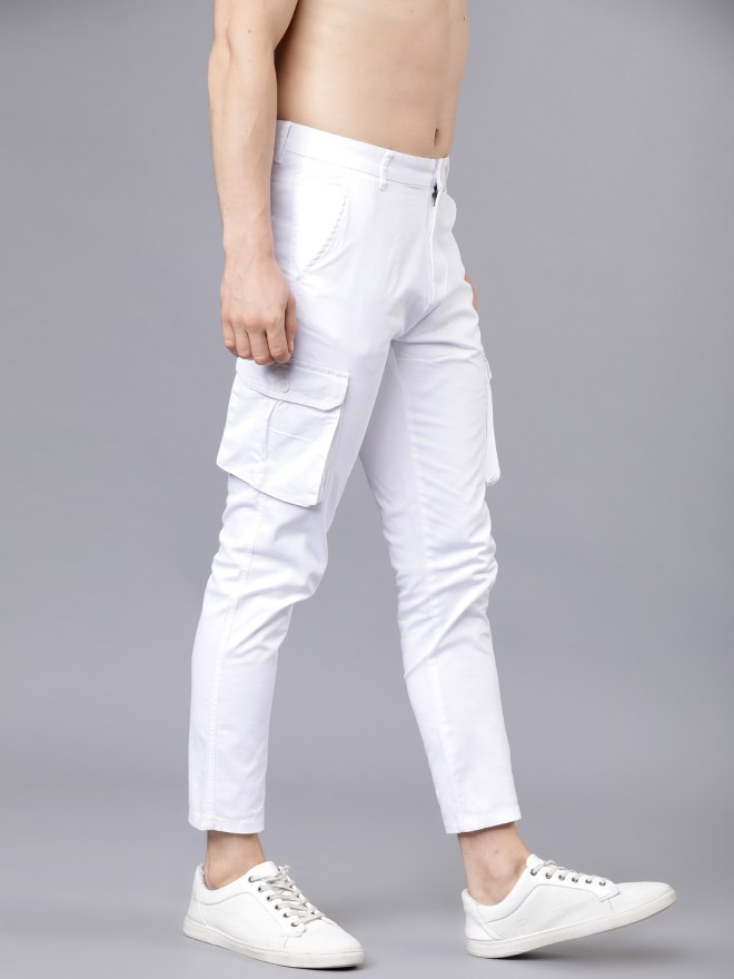Mens Cargo Pants White