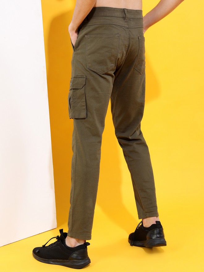 Men's Cargo Pants Pockets Drawstring Elastic Quick Dry - Temu