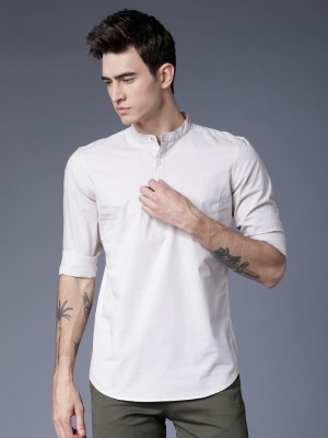 Men Slim Fit Smart Casual Shirt