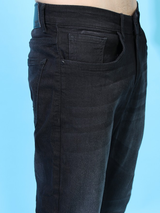 Buy Highlander Black Tapered Fit Jeans for Men Online at Best Price - Ketch