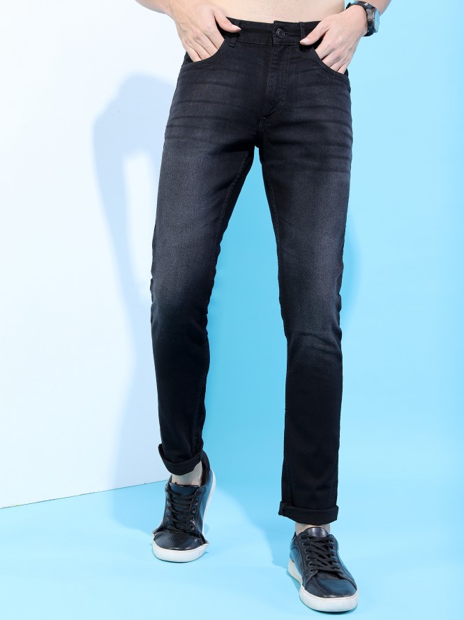 Buy Highlander Black Slim Fit Stretchable Jeans for Men Online at Rs ...